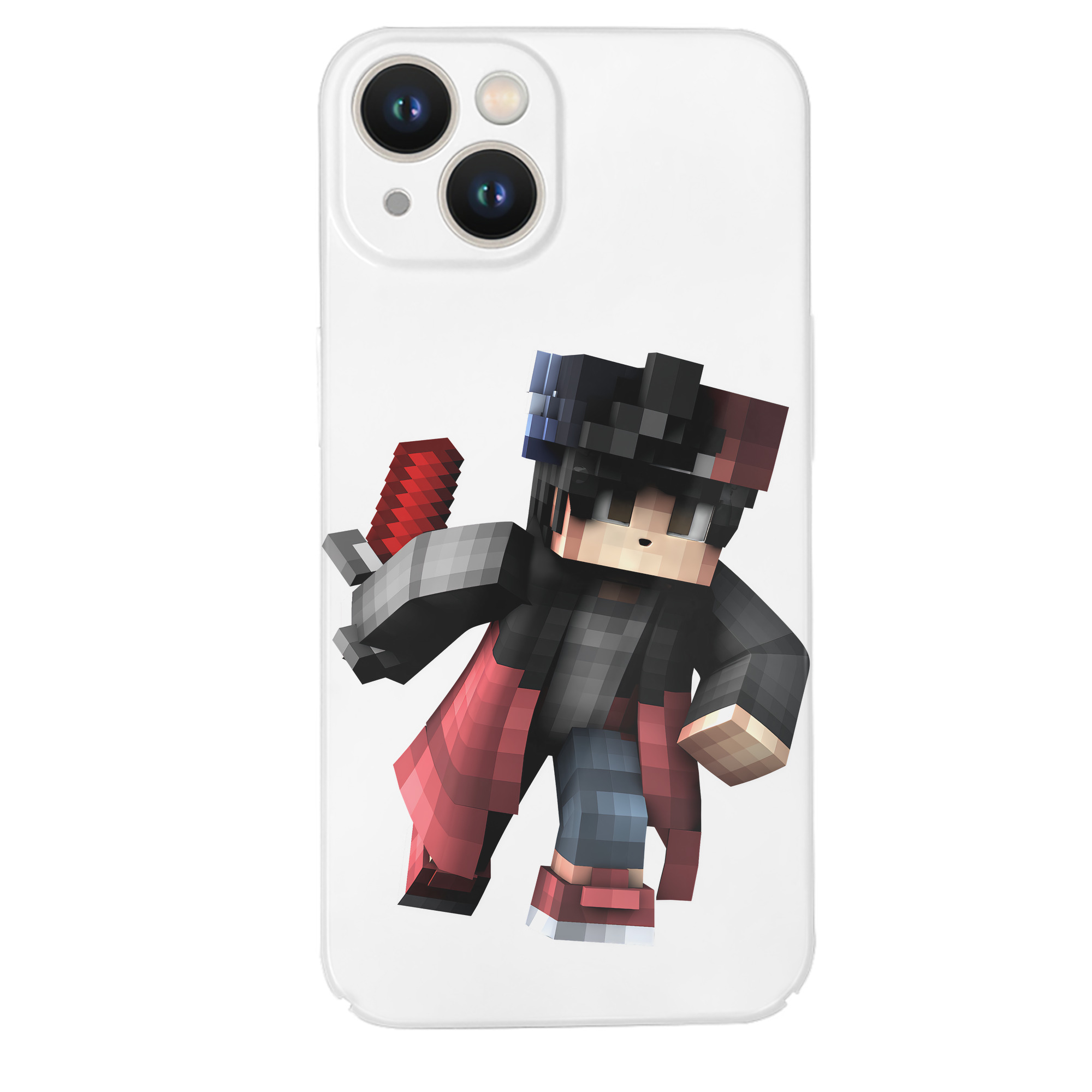 （画像用） マインクラフト ブロックの世界 Minecraft MC Block world 【iPhone 14シリーズ対応】ハードケース